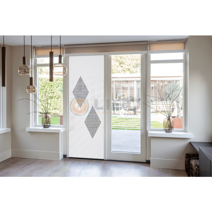 Liso ® Vliegengordijn Liso ® Hulzengordijn met 2 Ruiten | Op maat gemaakt