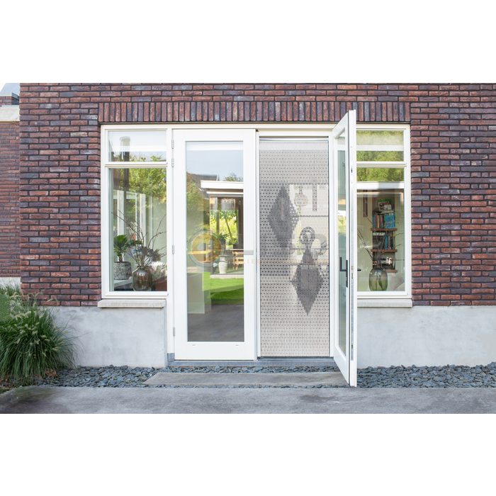 Liso ® Vliegengordijn Liso ® Hulzengordijn met 2 Ruiten | Op maat gemaakt