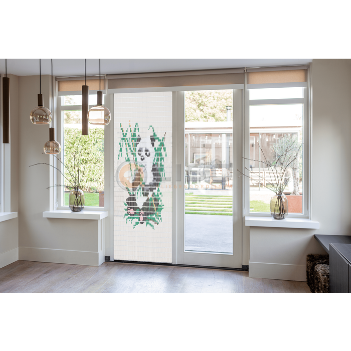 Liso ® Vliegengordijn Liso ® Hulzengordijn met Panda | Op maat gemaakt