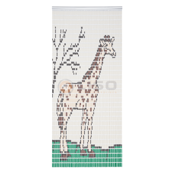 Liso ® Vliegengordijn Liso ® Hulzengordijn met Giraffe | Op maat gemaakt