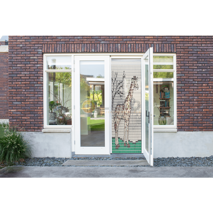 Liso ® Vliegengordijn Liso ® Hulzengordijn met Giraffe | Op maat gemaakt