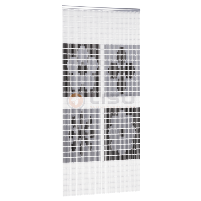 Liso ® Vliegengordijn Liso ® Hulzengordijn met Bloemen in blokken | Op maat gemaakt