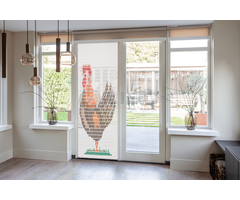 Liso ® Vliegengordijn Liso ® Hulzengordijn met Kip | Op maat gemaakt