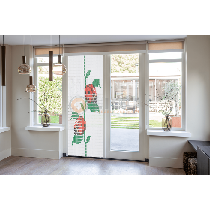 Liso ® Vliegengordijn Liso ® Hulzengordijn met Lieveheersbeestjes | Op maat gemaakt