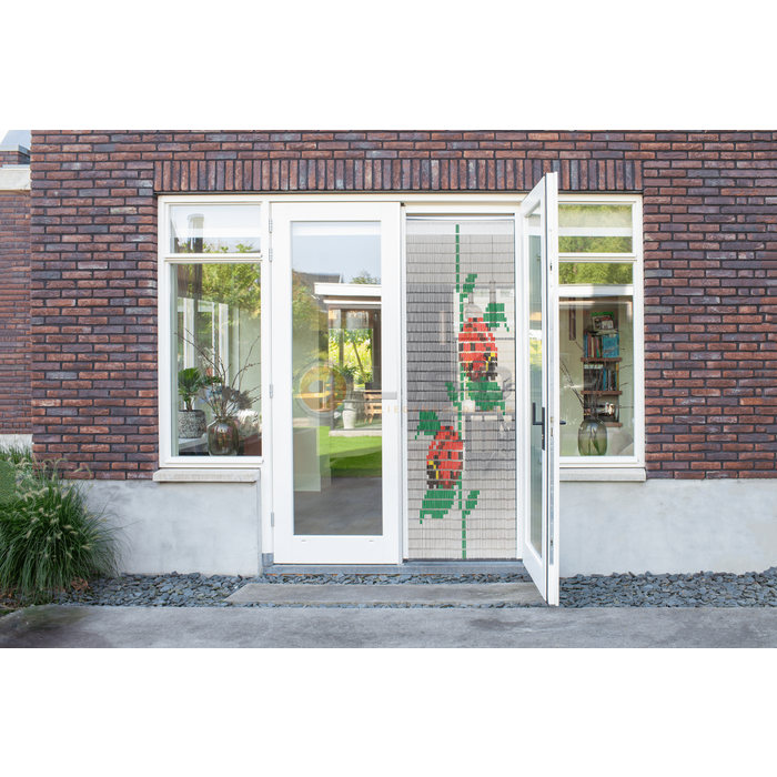 Liso ® Vliegengordijn Liso ® Hulzengordijn met Lieveheersbeestjes | Op maat gemaakt