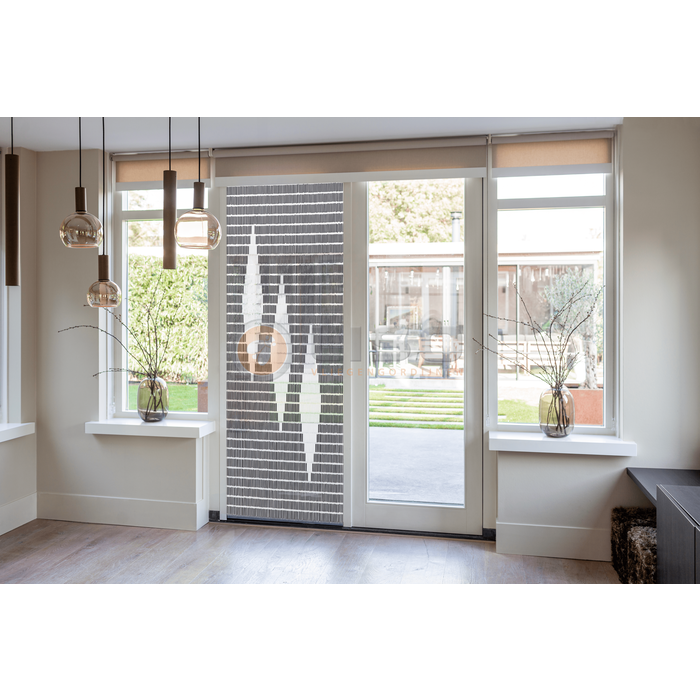 Liso ® Vliegengordijn Liso ® Hulzengordijn met Drie ruiten | Doe-het-zelf pakket