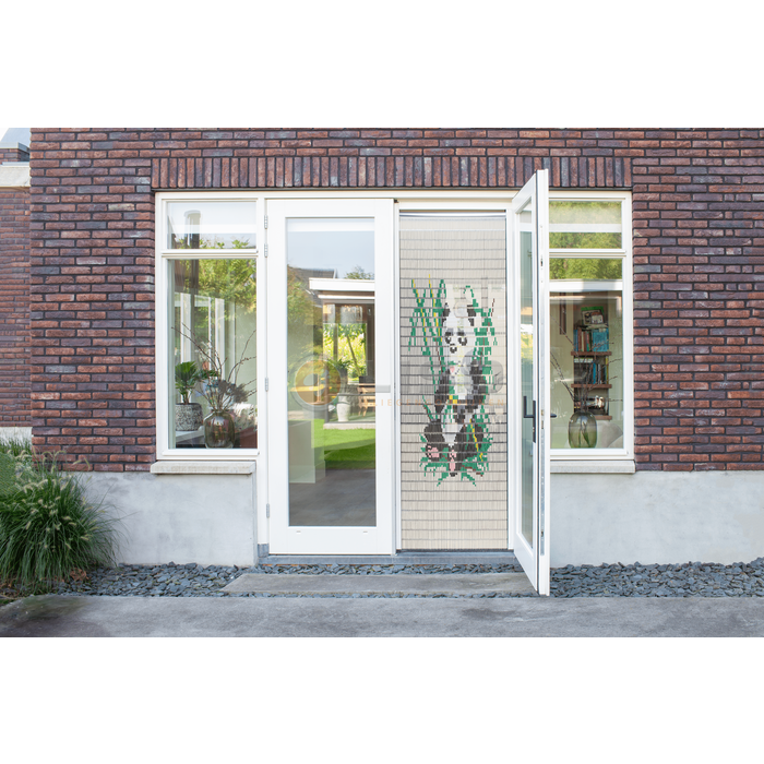 Liso ® Vliegengordijn Liso ® Hulzengordijn met Panda | Doe-het-zelf pakket