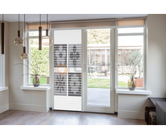 Liso ® Vliegengordijn Liso ® Hulzengordijn met Bloemen in blokken | Doe-het-zelf pakket