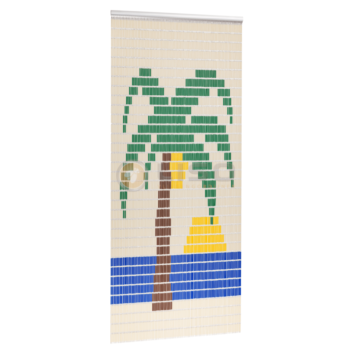 Liso ® 001 Vliegengordijn met Palmboom- kant en klaar 92 x 209