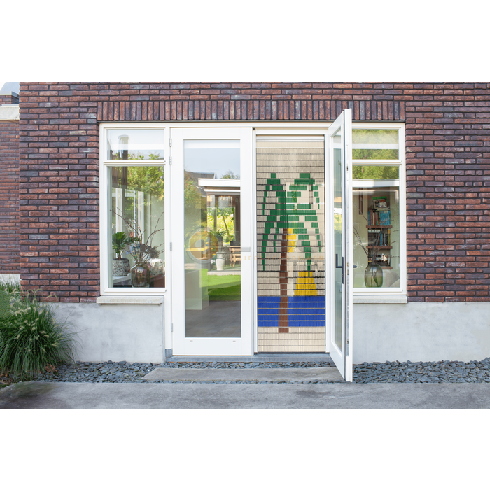 Liso ® 001 Vliegengordijn met Palmboom- kant en klaar 92 x 209
