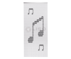 Liso ® 043 Vliegengordijn met Notenbalk - kant en klaar 92 x 209