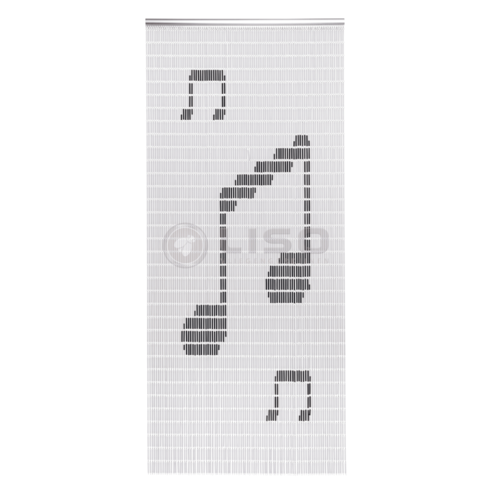Liso ® 043 Vliegengordijn met Notenbalk - kant en klaar 92 x 209