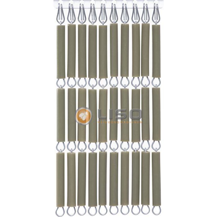 Liso® Vliegengordijn Liso ® Hulzengordijn RAL 6013 Rietgroen | Op maat gemaakt