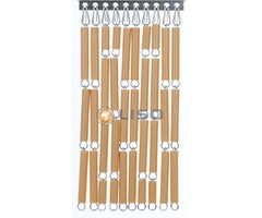 Liso ® Vliegengordijn Liso ® Hulzengordijn LISO 0028 Caramel | Op maat gemaakt