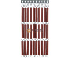 Liso ® Vliegengordijn Bordeaux rood recht - kant en klaar 92 x 209