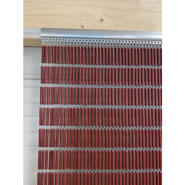 Liso ® Vliegengordijn Bordeaux rood recht - kant en klaar 92 x 209