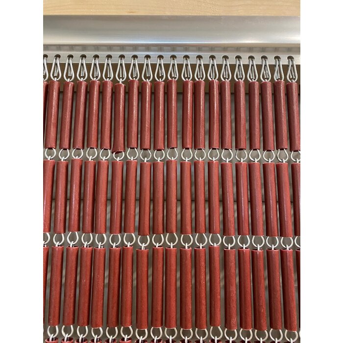 Liso ® Vliegengordijn Bordeaux rood recht - kant en klaar 92 x 209