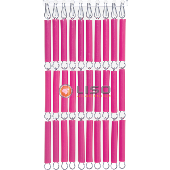 Liso ® Vliegengordijn Liso ® Hulzengordijn RAL 4010 Telemagenta | Op maat gemaakt