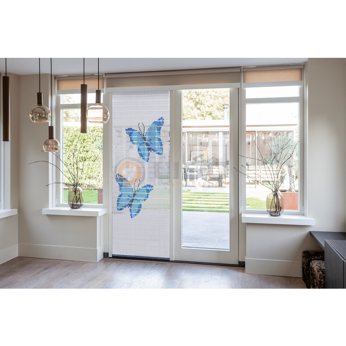 Liso ® Vliegengordijn Liso ® Hulzengordijn met Vlinders in vlucht | Doe-het-zelf pakket