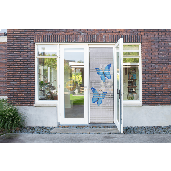 Liso ® Vliegengordijn Liso ® Hulzengordijn met Vlinders in vlucht | Doe-het-zelf pakket