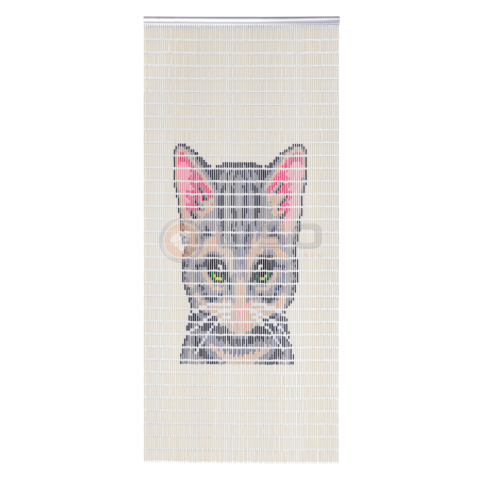 Liso ® Vliegengordijn Liso ® Hulzengordijn met Kattenkop | Op maat gemaakt