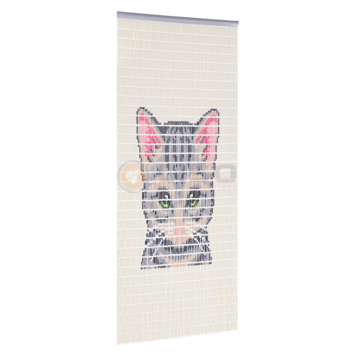 Liso ® Vliegengordijn Liso ® Hulzengordijn met Kattenkop | Op maat gemaakt