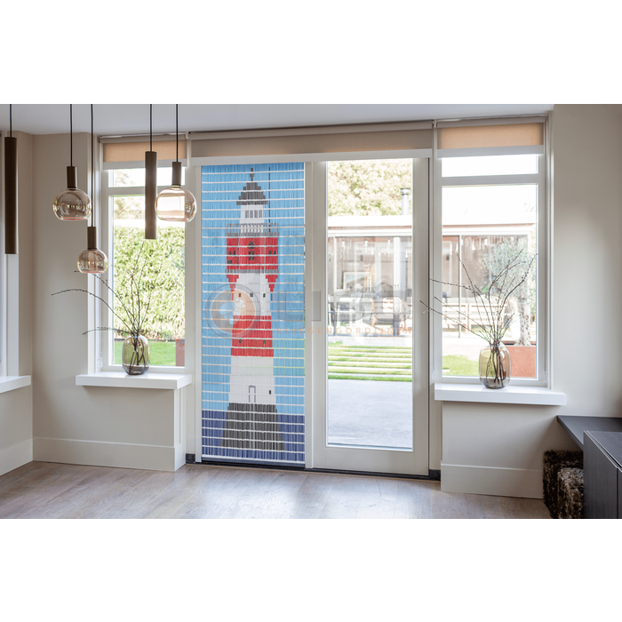 Liso ® Vliegengordijn Liso ® Hulzengordijn met Duitse vuurtoren | Op maat gemaakt