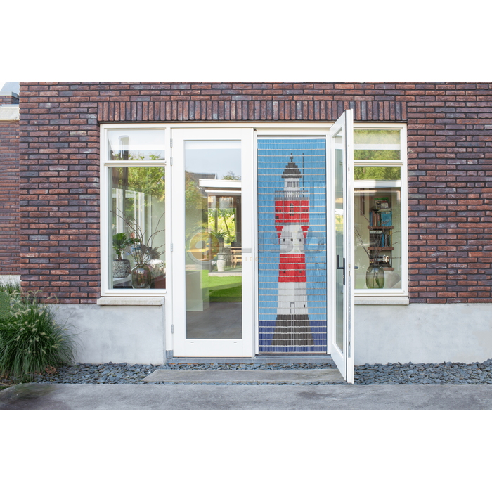 Liso ® Vliegengordijn Liso ® Hulzengordijn met Duitse vuurtoren | Op maat gemaakt