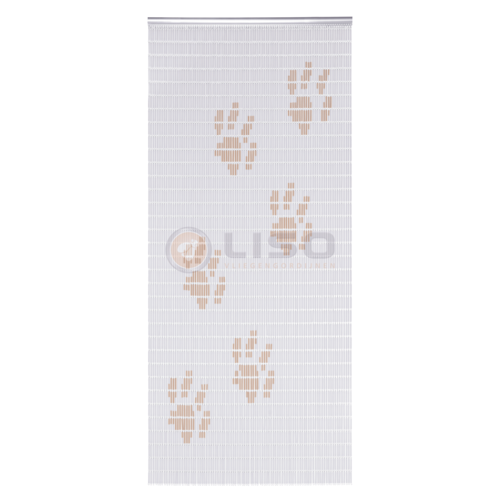 Liso ® Vliegengordijn Liso ® Hulzengordijn met Hondenpootjes  | Doe-het-zelf pakket