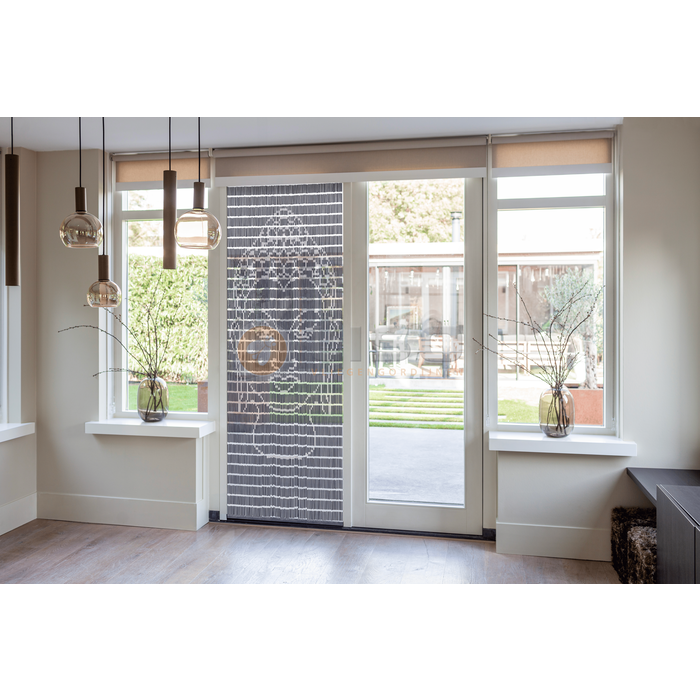 Liso ® Vliegengordijn Liso ® Hulzengordijn met Boeddha groot | Doe-het-zelf pakket