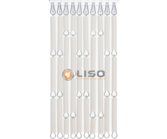 Liso ® Vliegengordijn Liso ® Hulzengordijn RAL 9001 Crème wit | Doe-het-zelf pakket