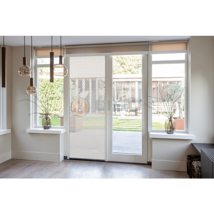 Liso® Vliegengordijn Liso ® Hulzengordijn RAL 9001 Crèmewit | Kant en Klaar 92 x 209 cm