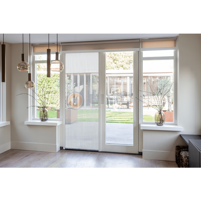 Liso® Aluminium kettinggordijn Kettinggordijn Zilver Liso® Aluminium Vliegengordijn | Op maat gemaakt