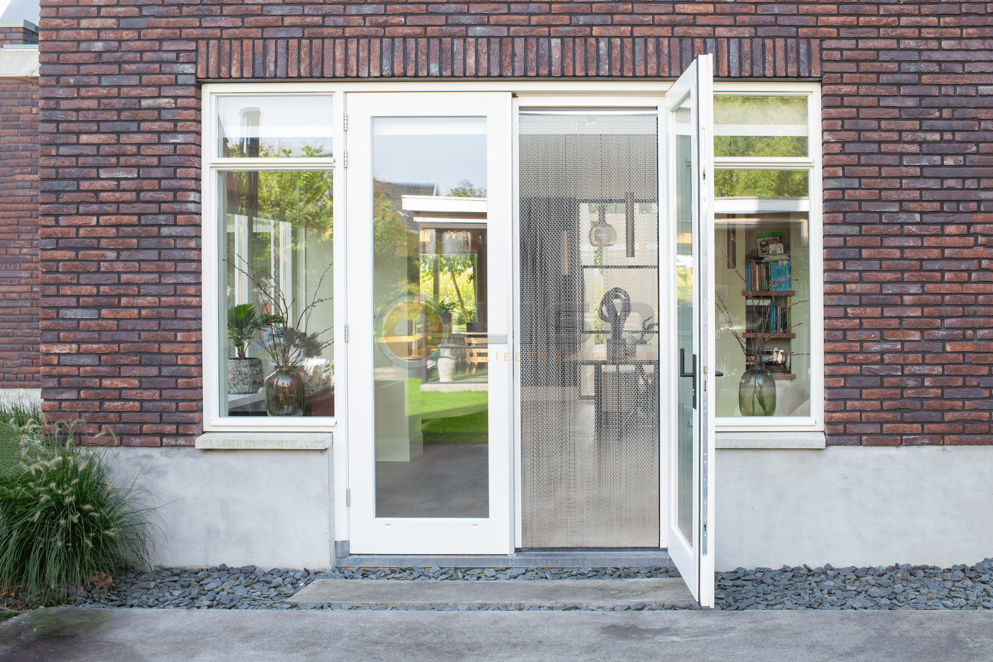 Liso® Aluminium kettinggordijn Kettinggordijn Zilver Liso® Aluminium Vliegengordijn | Op maat gemaakt