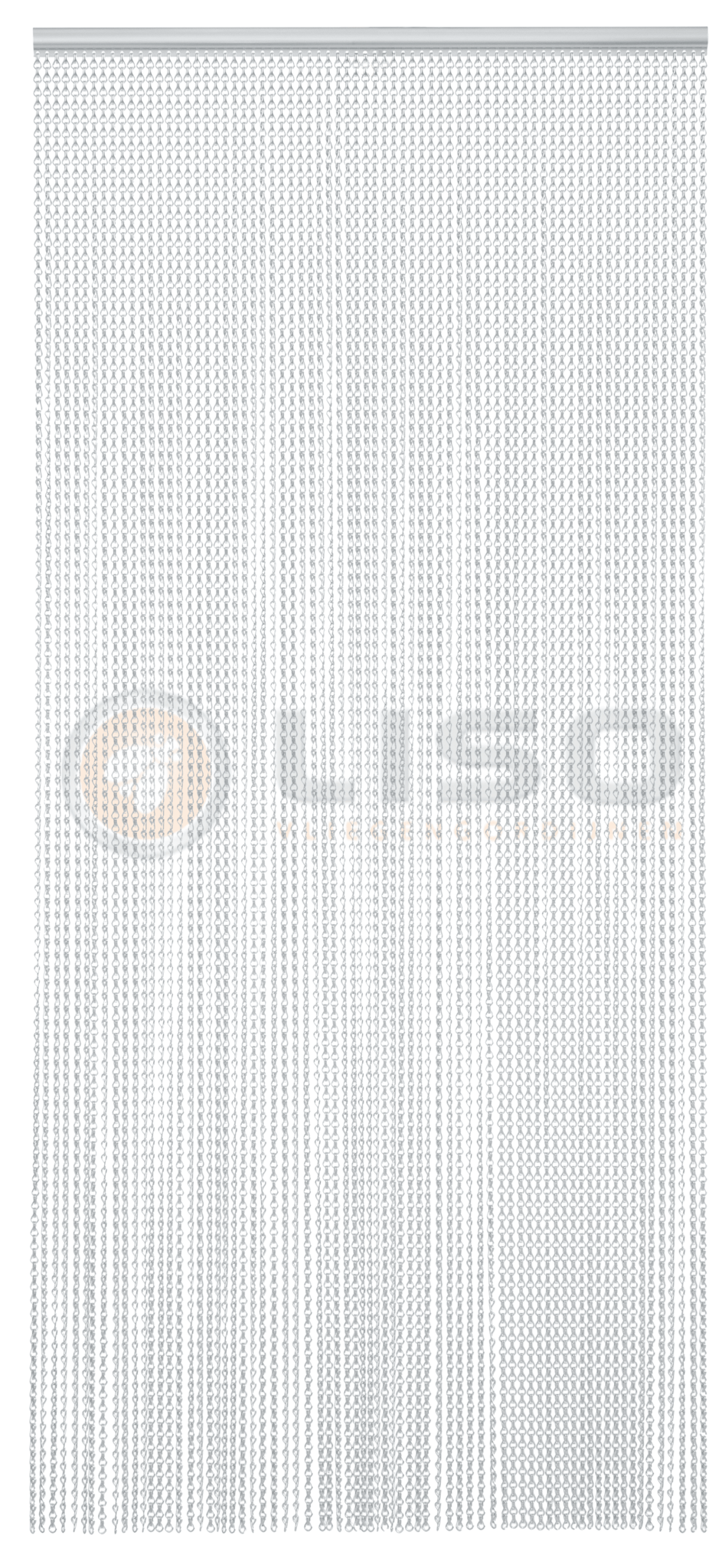 Liso® Aluminium kettinggordijn Kettinggordijn Zilver Liso® Aluminium Vliegengordijn | Op maat gemaakt