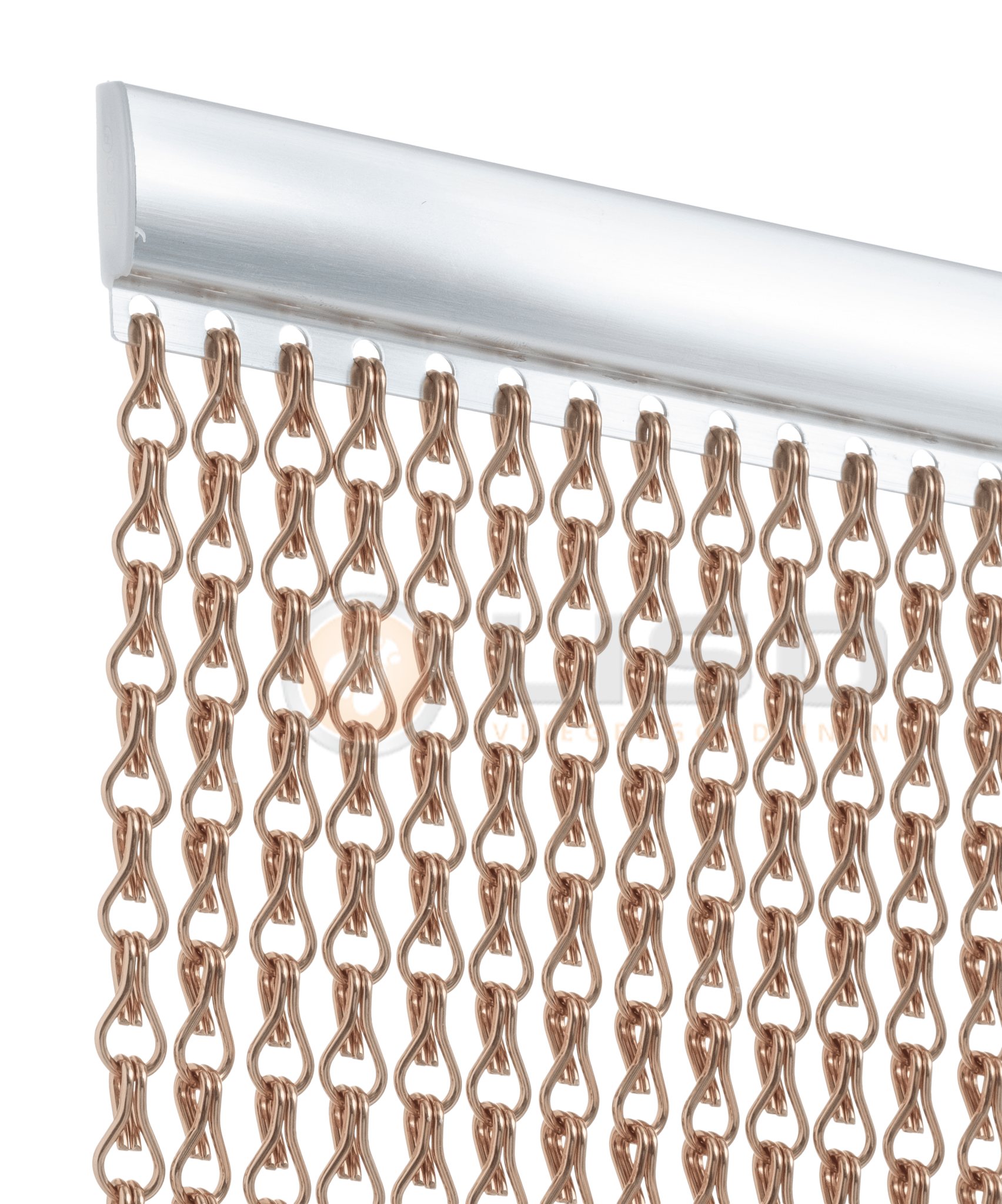Liso® Aluminium kettinggordijn Aluminium Kettinggordijn Bruin / Brons – Liso® Vliegengordijn | Op maat gemaakt