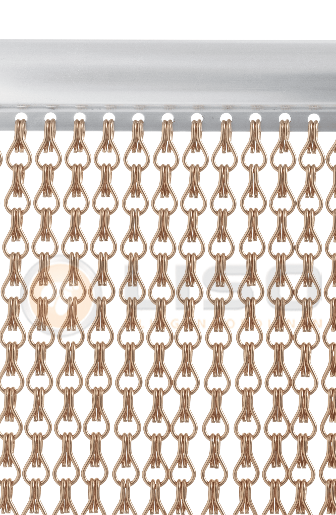 Liso® Aluminium kettinggordijn Aluminium Kettinggordijn Bruin / Brons – Liso® Vliegengordijn | Op maat gemaakt