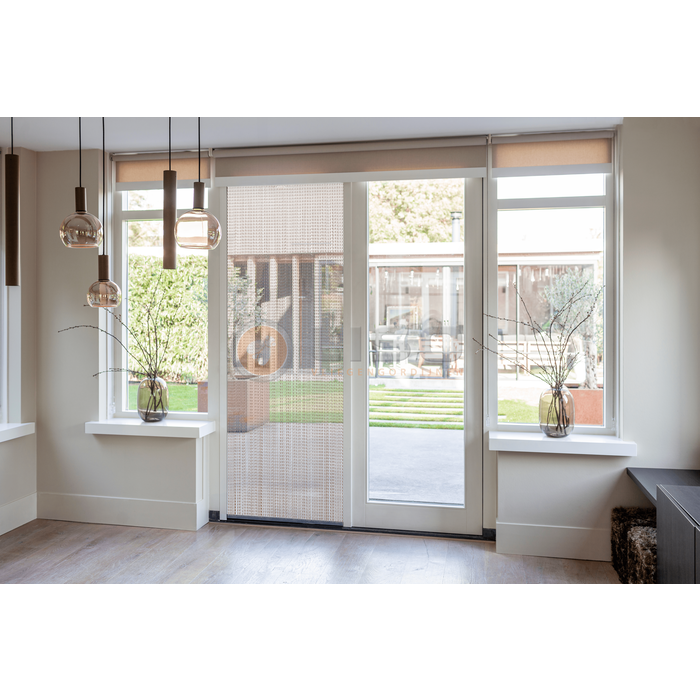 Liso® Aluminium kettinggordijn Aluminium Kettinggordijn Bruin / Brons – Liso® Vliegengordijn | Op maat gemaakt