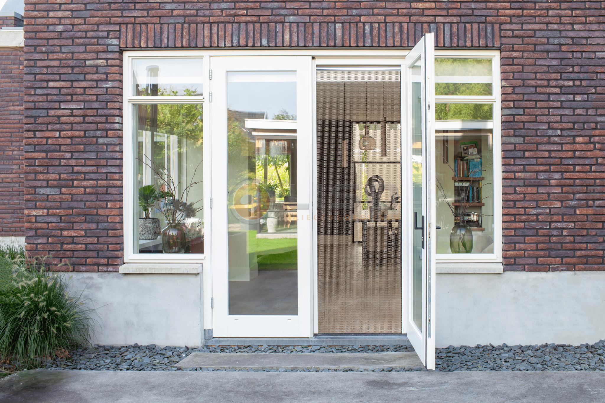 Liso® Aluminium kettinggordijn Aluminium Kettinggordijn Bruin / Brons – Liso® Vliegengordijn | Op maat gemaakt