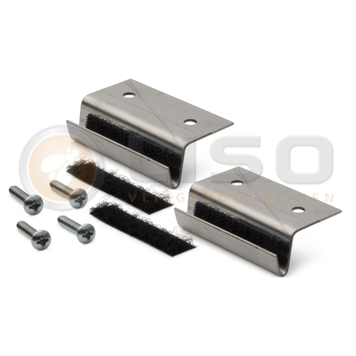 Liso® Aluminium kettinggordijn Kettinggordijn Bruin/brons Liso® Aluminium Vliegengordijn | Op maat gemaakt