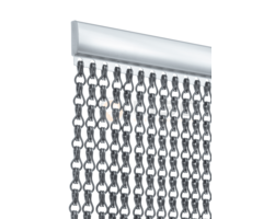 Liso® Aluminium kettinggordijn Kettinggordijn Antraciet/grijs Liso® Aluminium Vliegengordijn | Op maat gemaakt