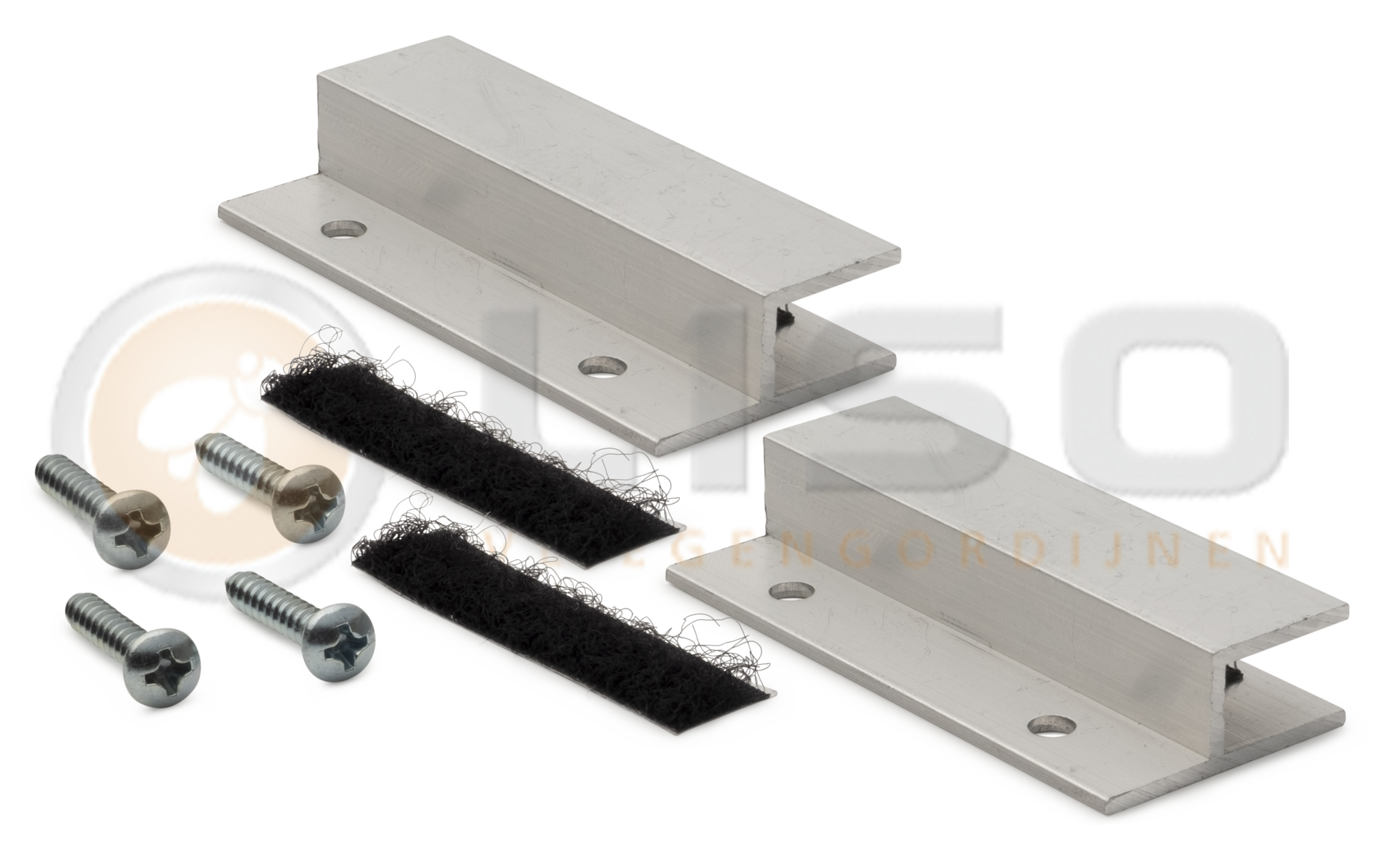 Liso® Aluminium kettinggordijn Extra dicht Kettinggordijn Zilver Liso® Aluminium Vliegengordijn | Op maat gemaakt