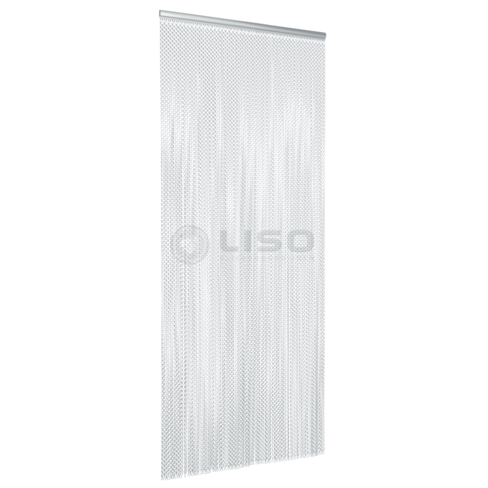 Liso® Aluminium kettinggordijn Extra dicht Kettinggordijn Zilver Liso® Aluminium Vliegengordijn | Op maat gemaakt
