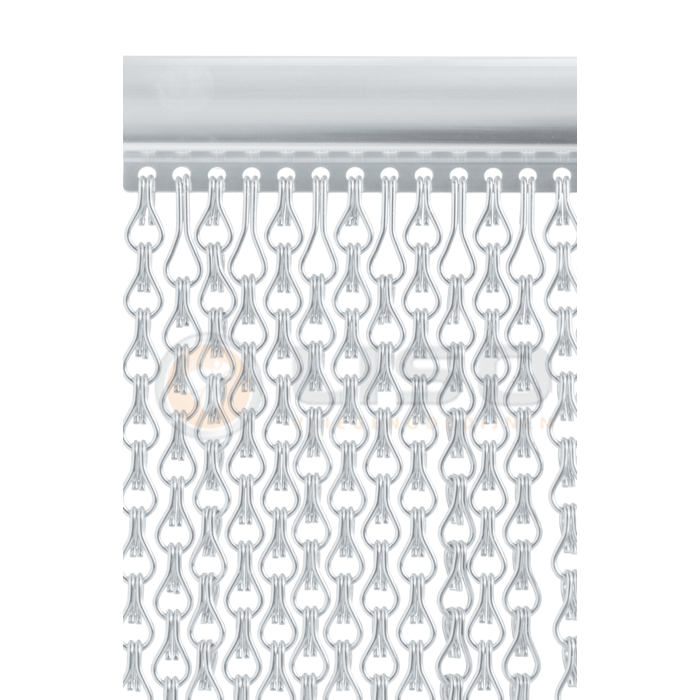 Liso® Aluminium kettinggordijn Extra dicht Kettinggordijn Zilver Liso® Aluminium Vliegengordijn | Op maat gemaakt