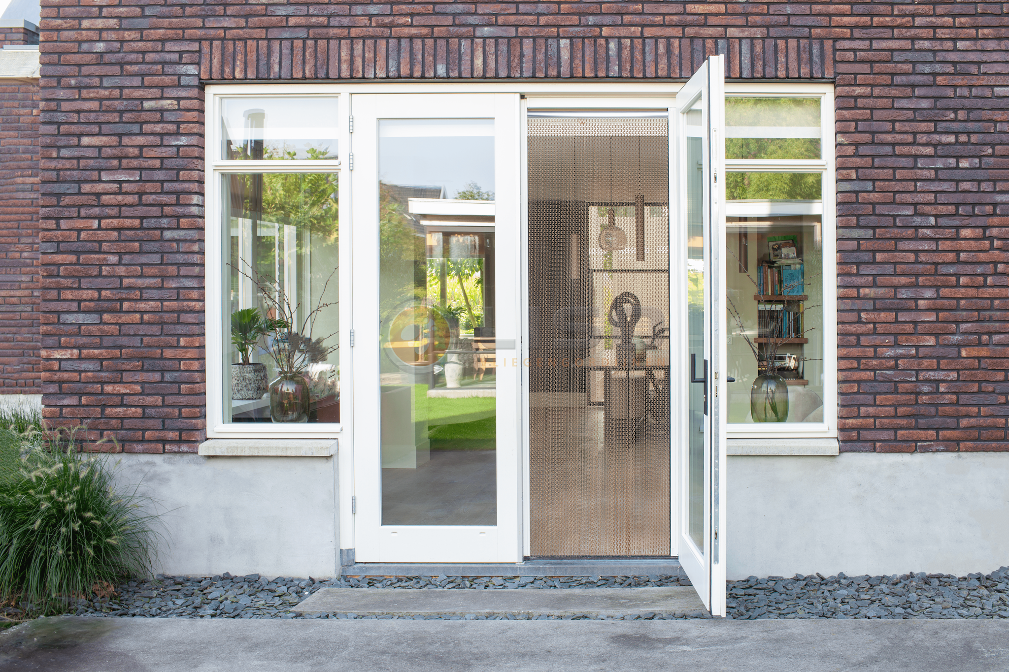 Liso® Aluminium kettinggordijn Aluminium Kettinggordijn Extra Dicht Bruin / Brons – Liso® Vliegengordijn | Op maat gemaakt