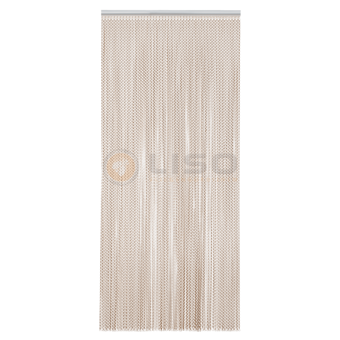 Liso® Aluminium kettinggordijn Extra dicht Kettinggordijn Bruin/brons Liso® Aluminium Vliegengordijn | Op maat gemaakt