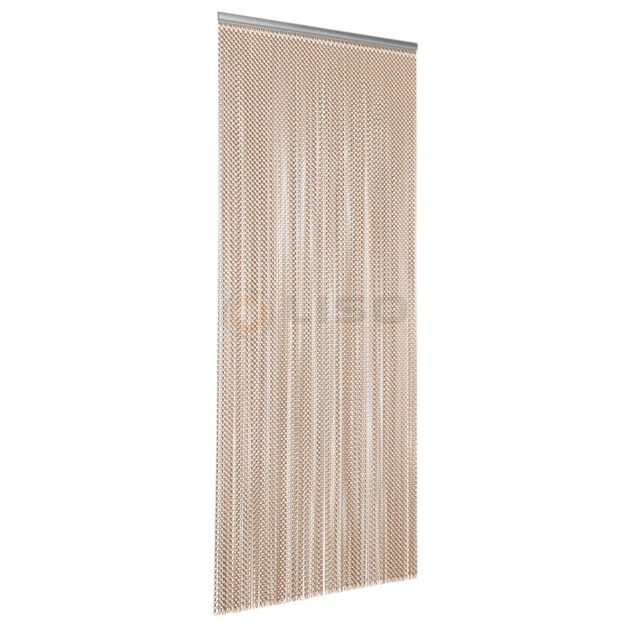 Liso® Aluminium kettinggordijn Aluminium Kettinggordijn Extra Dicht Bruin / Brons – Liso® Vliegengordijn | Op maat gemaakt