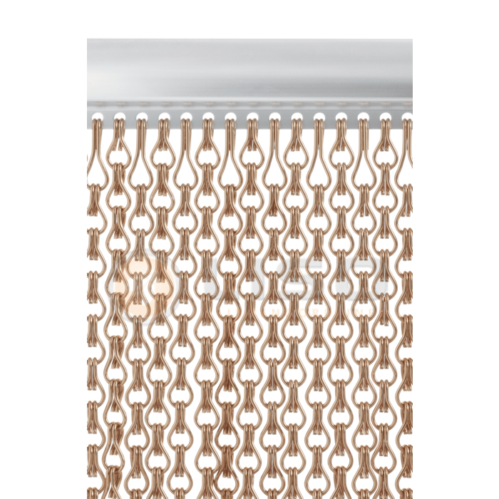 Liso® Aluminium kettinggordijn Aluminium Kettinggordijn Extra Dicht Bruin / Brons – Liso® Vliegengordijn | Op maat gemaakt