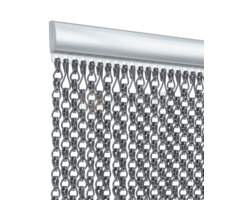 Liso® Aluminium kettinggordijn Extra dicht Kettinggordijn Antraciet/grijs Liso® Aluminium Vliegengordijn | Op maat gemaakt