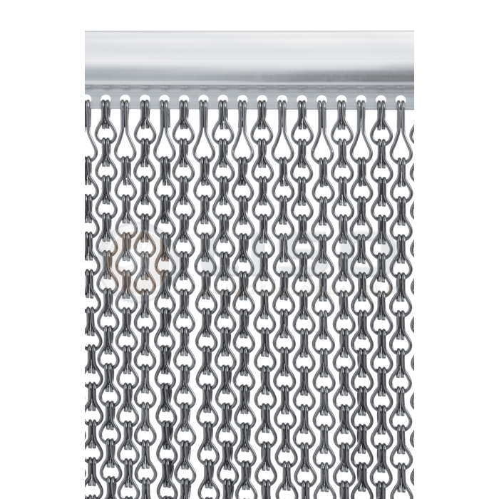 Liso® Aluminium kettinggordijn Aluminium Kettinggordijn Extra Dicht Antraciet / Grijs – Liso® Vliegengordijn | Op maat gemaakt